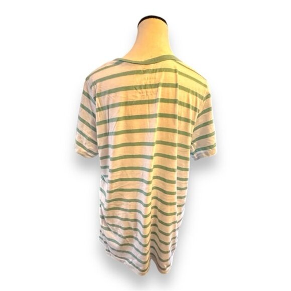 Women’s torrid 1 Mint Striped Everyday Signature Jersey Crew Neck Tee 14 16 1X - Picture 7 of 13
